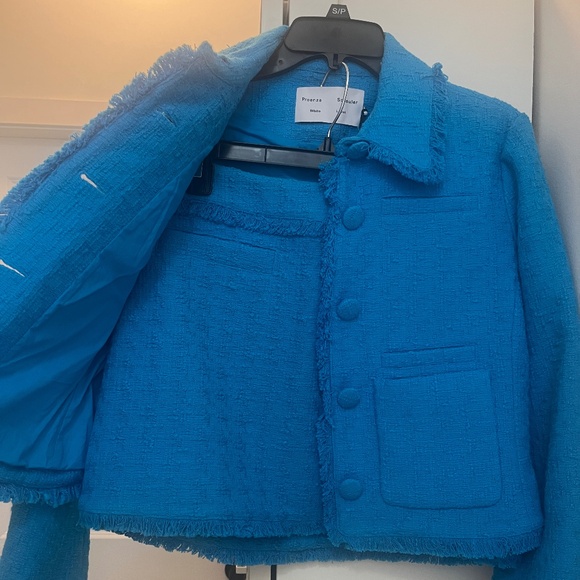 PROENZA SCHOULER blue skit and jacket set - Picture 11 of 16